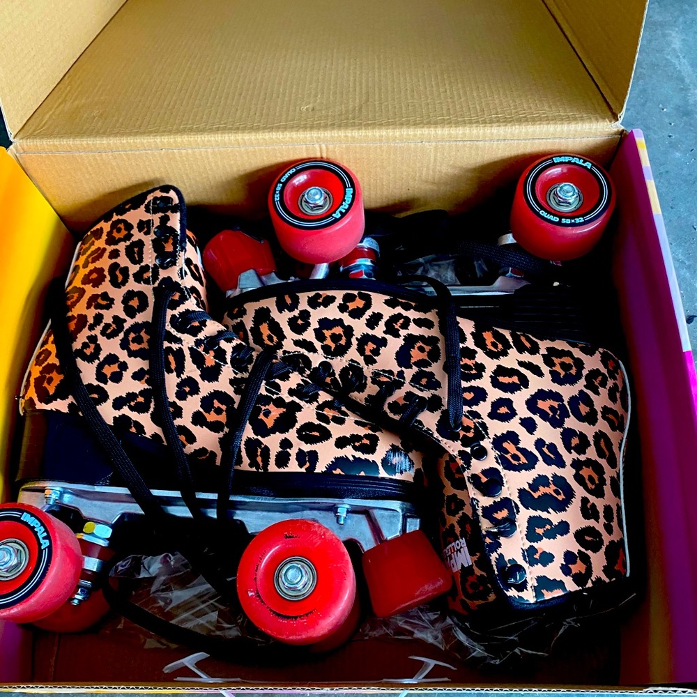 Impala Leopard Roller Skates